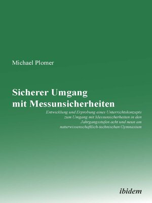 cover image of Sicherer Umgang mit Messunsicherheiten